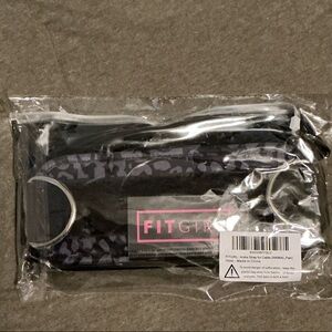 Black and Gray animal print ankle straps